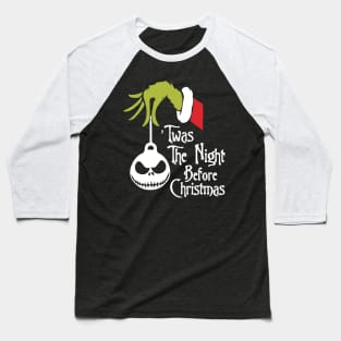 Twas The Night Before Christmas Grinch Baseball T-Shirt